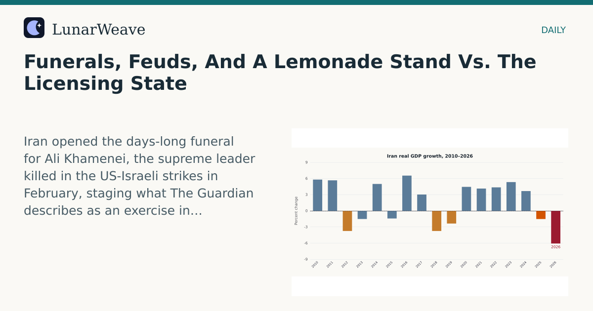 Social card preview: Funerals, Feuds, And A Lemonade Stand Vs. The Licensing State
