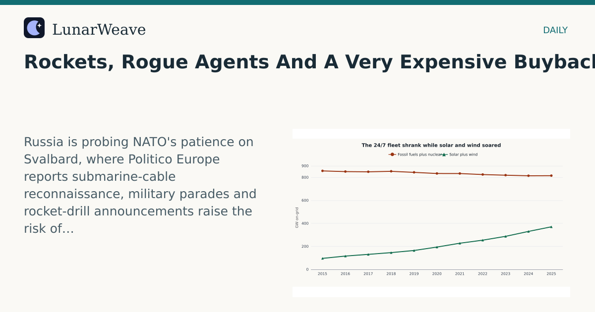 Social card preview: Rockets, Rogue Agents And A Very Expensive Buyback